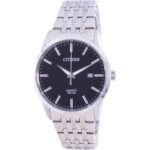 Citizen Black Dial Stainless Steel Quartz Bi5000-87e Men's Watch