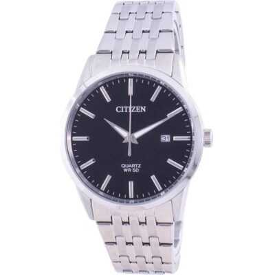 Citizen Black Dial Stainless Steel Quartz Bi5000-87e Men's Watch