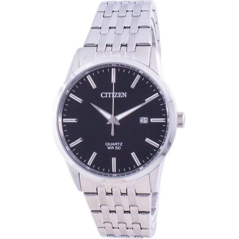 Citizen Black Dial Stainless Steel Quartz Bi5000-87e Men's Watch