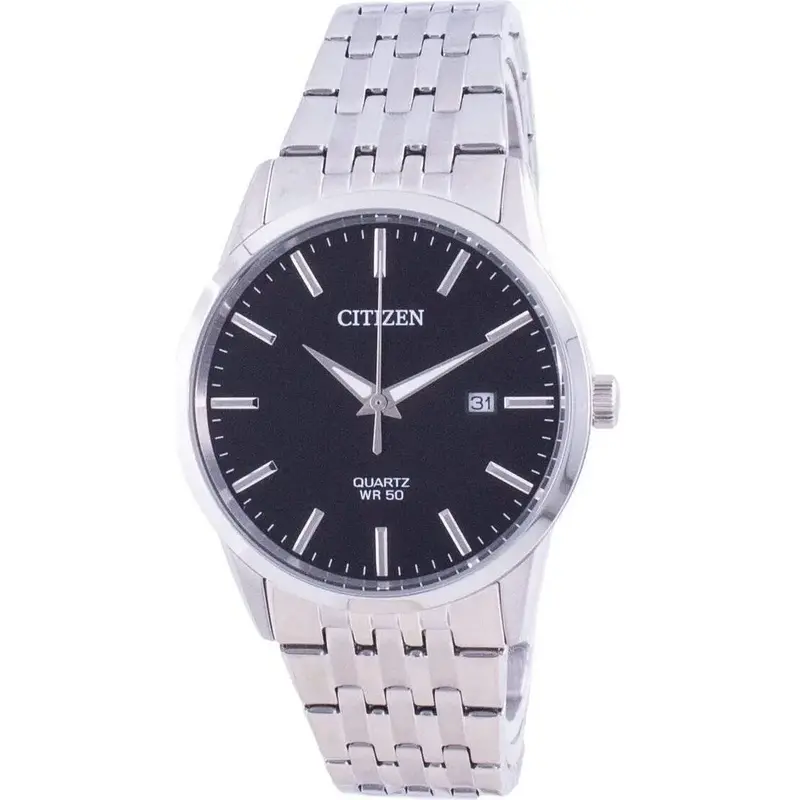 Citizen Black Dial Stainless Steel Quartz Bi5000-87e Men's Watch