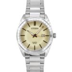 Citizen Stainless Steel Ivory Dial Quartz BI5110-54B Men's Watch