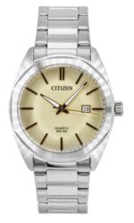 Citizen Stainless Steel Ivory Dial Quartz BI5110-54B Men's Watch
