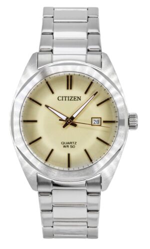 Citizen Stainless Steel Ivory Dial Quartz BI5110-54B Men's Watch