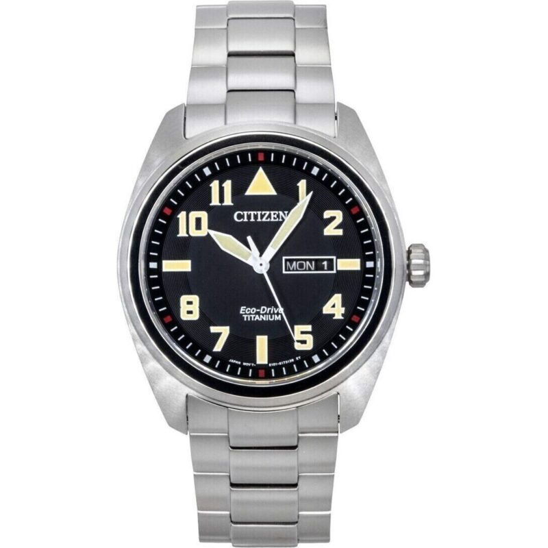 Citizen Garrison Super Titanium Black Dial Eco Drive BM8560-88E 100M Men's Watch Citizen Garrison Super Titanium Black Dial Eco Drive BM8560-88E 100M Men's Watch