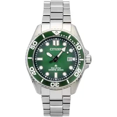 BN0269-50W Citizen Promaster Marine Stainless Steel Green Dial Eco-Drive Diver's BN0269-50W 200M Men's Watch