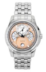 Citizen Calendrier Moon Phase Stainless Steel Salmon Dial Eco-Drive BU0080-52X 100M Men's Watch