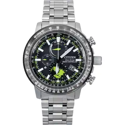 Citizen Promaster Geo Trekker Stainless Steel Black Dial Eco-Drive BY3006-53E 200M Men's Pilot Watch Citizen Promaster Geo Trekker Stainless Steel Black Dial Eco-Drive BY3006-53E 200M Men's Pilot Watch