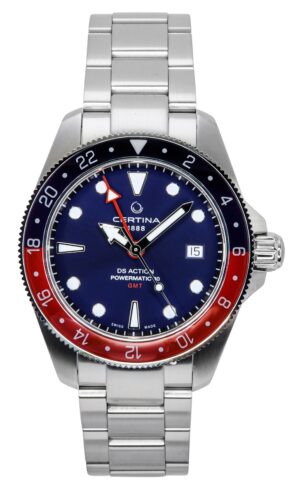 Certina DS Action GMT Stainless Steel Blue Dial Automatic Diver's C032.929.11.041.00 200M Men's Watch