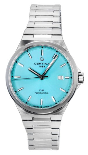 Certina DS-8 Powermatic 80 Stainless Steel Light Blue Dial Automatic C043.407.11.351.00 100M Unisex Watch
