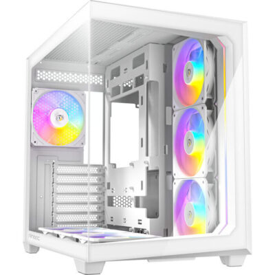 Antec C5 ARGB ATX DUAL Mid Tower Gaming Chassis – White