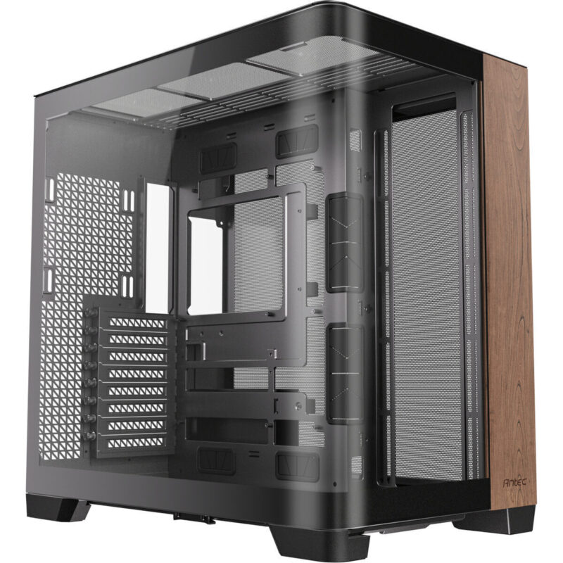 Antec C8 Curved Wood E-ATX | ATX | Micro-ATX | ITX Dual Chamber Gaming Chassis - Black
