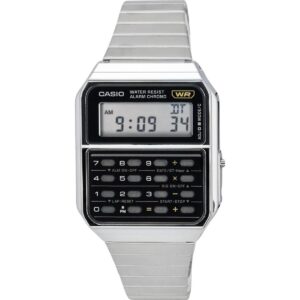 Casio Vintage Digital Calculator Stainless Steel Quartz CA-500WE-1A Men's Watch