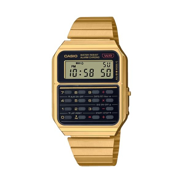 Casio Vintage calculator edgy Collection - gold (ca-500weg-1aef) Men's Watch 4 Casio Vintage Calculator Edgy Collection - Gold ***special Price*** (CA-500WEG-1AEF) Men's Watch