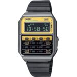 Casio Vintage Heritage Colors Digital Stainless Steel Quartz CA-500WEGG-9B Unisex Calculator Watch