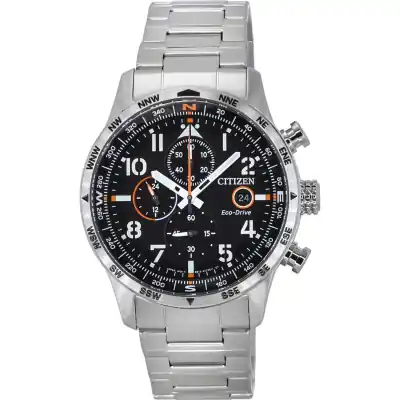 Citizen Eco-Drive Chronograph Stainless Steel Black Dial CA0790-83E 100M Men's Watch Citizen Eco-Drive Chronograph Stainless Steel Black Dial CA0790-83E 100M Men's Watch