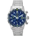 Citizen Pilot Stainless Steel Blue Dial Chronograph Eco-Drive CA0790-83L 100M Men's Watch