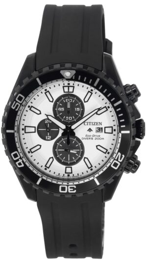 Citizen Promaster Marine Eco-Drive Chronograph White Dial Diver's CA0825-05A 200M Men's Watch