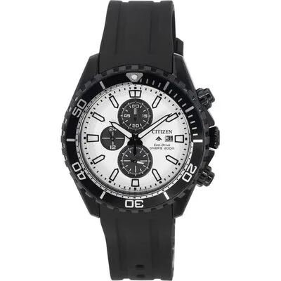 Citizen Promaster Marine Eco-Drive Chronograph White Dial Diver's CA0825-05A 200M Men's Watch