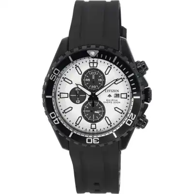 Citizen Promaster Marine Eco-Drive Chronograph White Dial Diver's CA0825-05A 200M Men's Watch