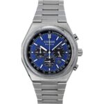 Citizen Zenshin Chronograph Super Titanium Blue Dial Eco-drive Ca4610-85l 100m Men's Watch