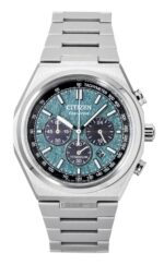 Citizen Zenshin Super Titanium Chronograph Green Dial Eco-Drive CA4610-85X 100M Men's Watch