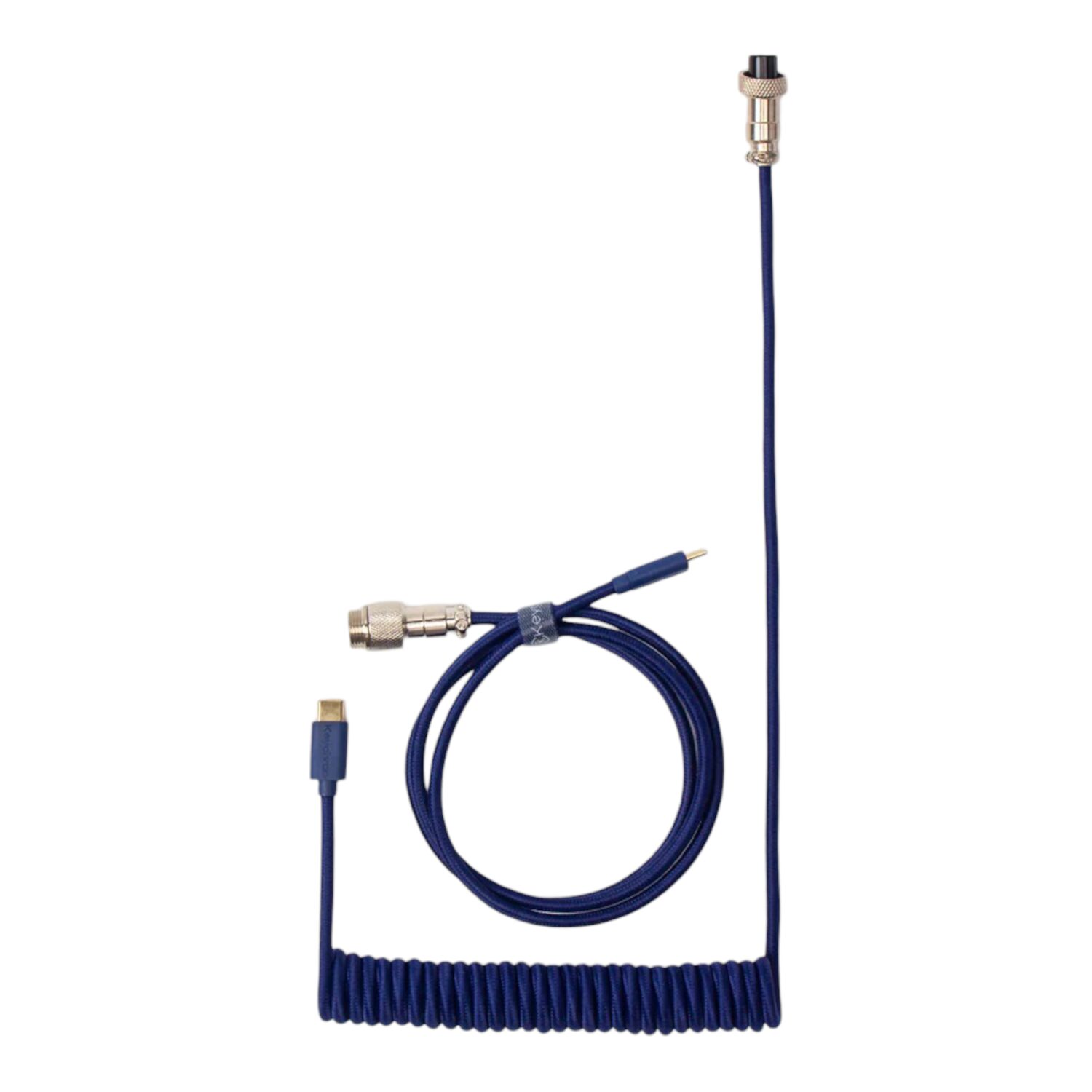 Keychron Coiled Aviator Blue Cable - Image 2