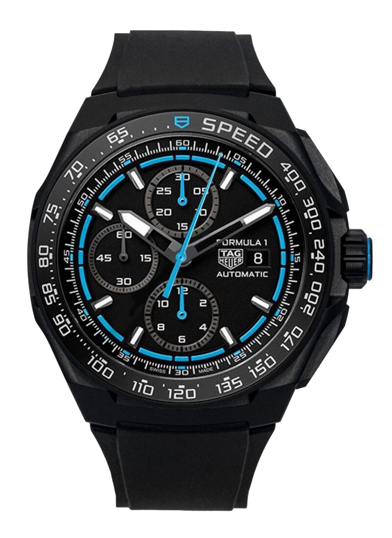 Tag Heuer Formula 1 Chronograph Rubber Strap Black Dial Automatic Diver's CBZ2084.FT8097 200M Men's Watch