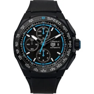 Tag Heuer Formula 1 Chronograph Rubber Strap Black Dial Automatic Diver's CBZ2084.FT8097 200M Men's Watch