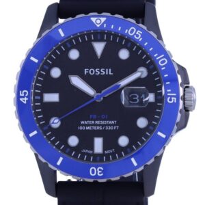 Fossil FB-01 Black Dial Silicone Strap Quartz CE5023 100M Men's Watch