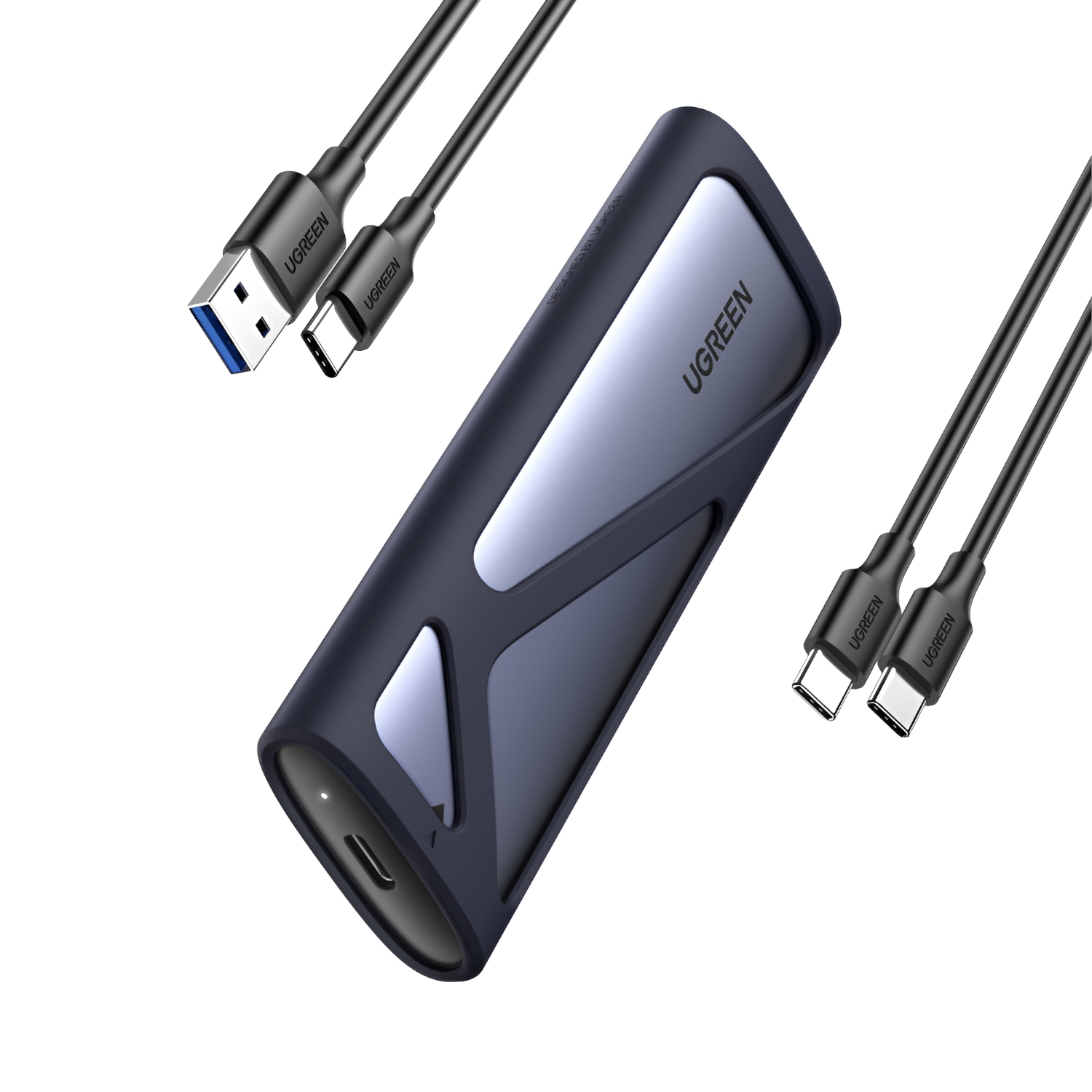 UGREEN CM400-90264 M.2 NVME/SATA SSD Enclosure (10Gbps) - Silver 3 UGREEN CM400-90264 M.2 NVME/SATA SSD Enclosure (10Gbps) - Silver - Image 3