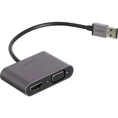 UGreen CM449 USB-A to HDMI + VGA 1080P Display Adapter