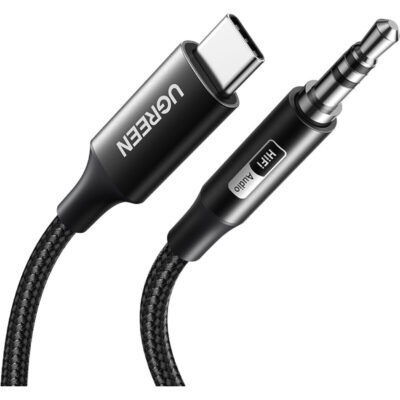 UGreen USB Type-C to 3.5mm AUX Audio Cable 1M - Black
