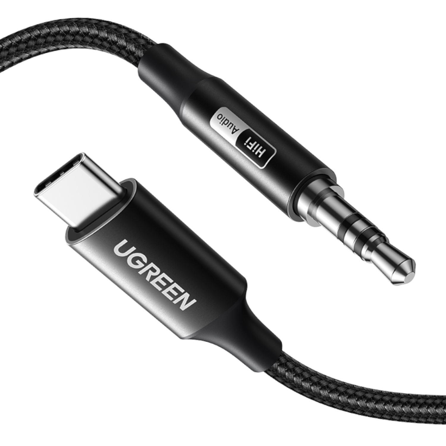 UGreen USB Type-C to 3.5mm AUX Audio Cable 3M - Black - Image 3