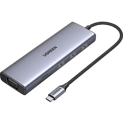 UGREEN 9-in-1 Type-C Hub | HDMI | VGA | LAN | SD/TF | 100W PD | USB3.0