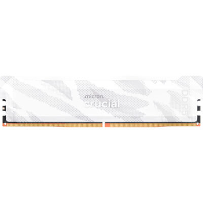 Crucial Pro 16GB 6400Mhz DDR5 Desktop OC Gaming Memory - White