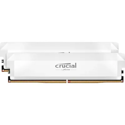 Crucial Pro DDR5 6000MHz 32GB Overclocking Memory Kit – White