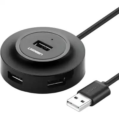 UGREEN 4-IN 1 USB 2.0 Hub (20777) - Black