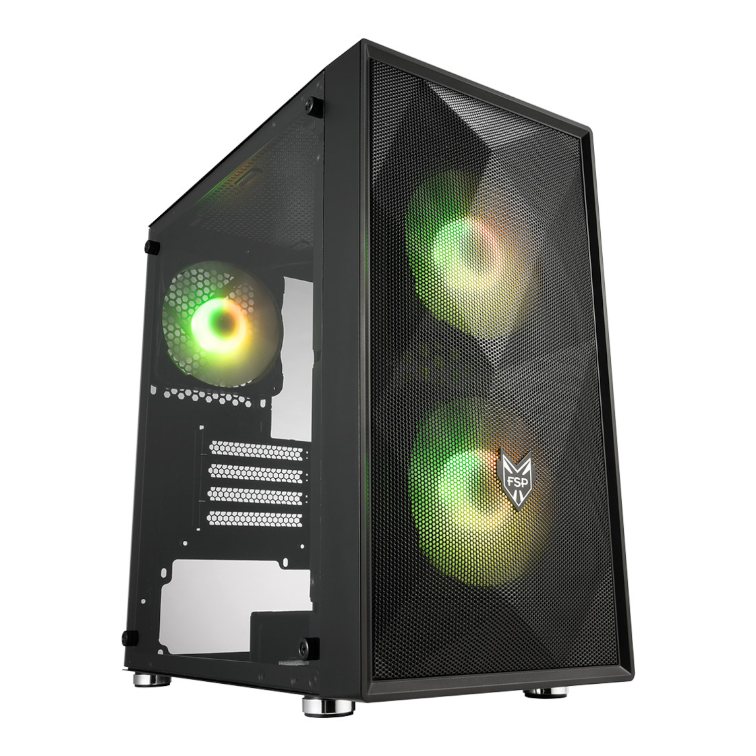 FSP CST130A Micro-ATX Gaming Chassis - Black 2 FSP CST130A Micro-ATX Gaming Chassis - Black - Image 2