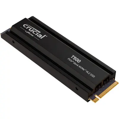 Crucial T500 1TB M.2 NVMe Gen4 with Heatsink NAND SSD