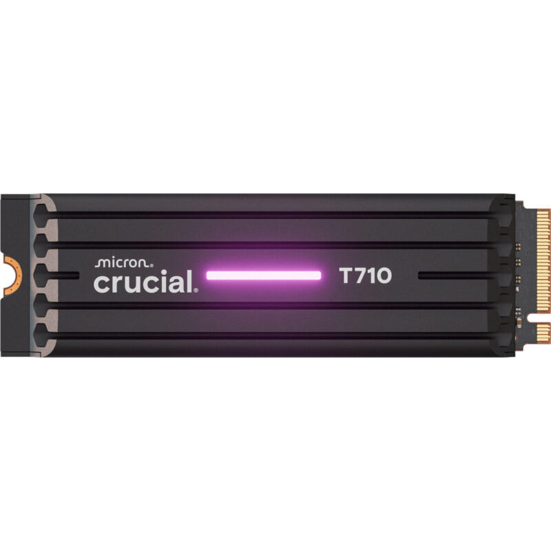 Crucial T710 1TB M.2 NVMe Gen5 NAND SSD with Heatsink