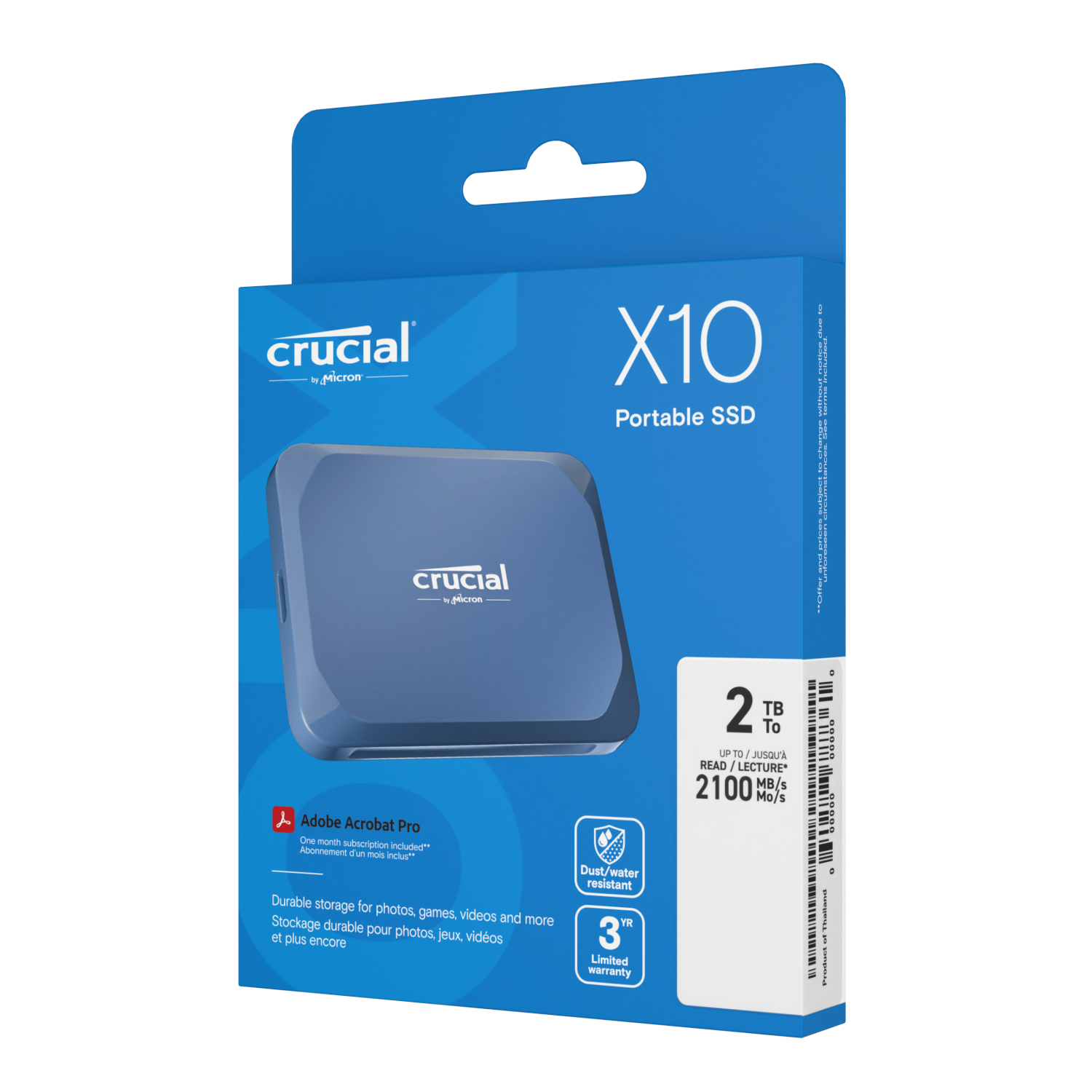 Crucial X10 2TB Type-C Portable SSD 5 Crucial X10 2TB Type-C Portable SSD - Image 5