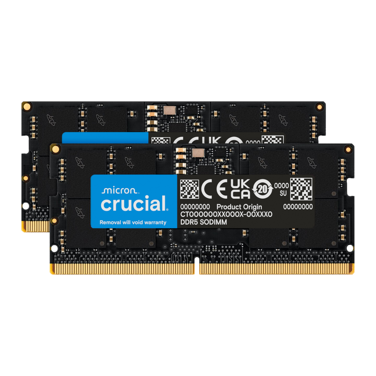 Crucial 128GB 5600MHz DDR5 SODIMM Laptop Memory Kit (2 x 64GB) 1 Crucial 128GB 5600MHz DDR5 SODIMM Laptop Memory Kit (2 x 64GB)