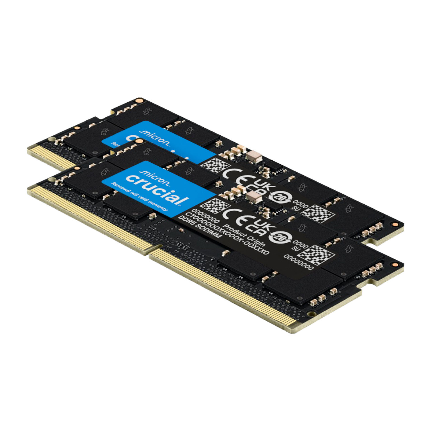 Crucial 128GB 5600MHz DDR5 SODIMM Laptop Memory Kit (2 x 64GB) 2 Crucial 128GB 5600MHz DDR5 SODIMM Laptop Memory Kit (2 x 64GB) - Image 2