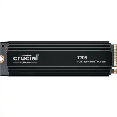 Crucial T705 4TB M.2 NVMe Gen5 with Heatsink NAND SSD