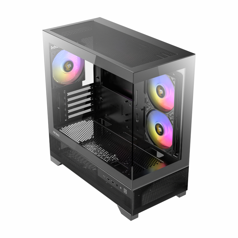 Antec CX500M Micro-ATX | ITX RGB Mini-Tower Gaming Chassis Type-C - Black 10 Antec CX500M Micro-ATX | ITX RGB Mini-Tower Gaming Chassis Type-C - Black - Image 10