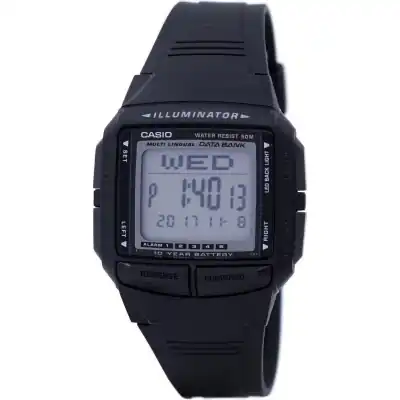 Casio Illuminator Multi-lingual Databank Dual Time Digital DB-36-1AV DB36-1AV Men's Watch