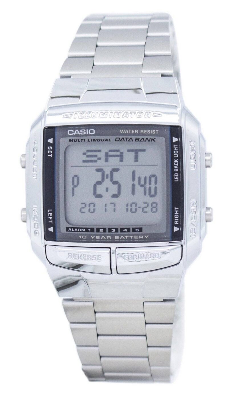 Casio Data Bank Illuminator Dual Time Alarm Digital DB-360-1A DB360-1A Men's Watch Casio Data Bank Illuminator Dual Time Alarm Digital DB-360-1A DB360-1A Men's Watch