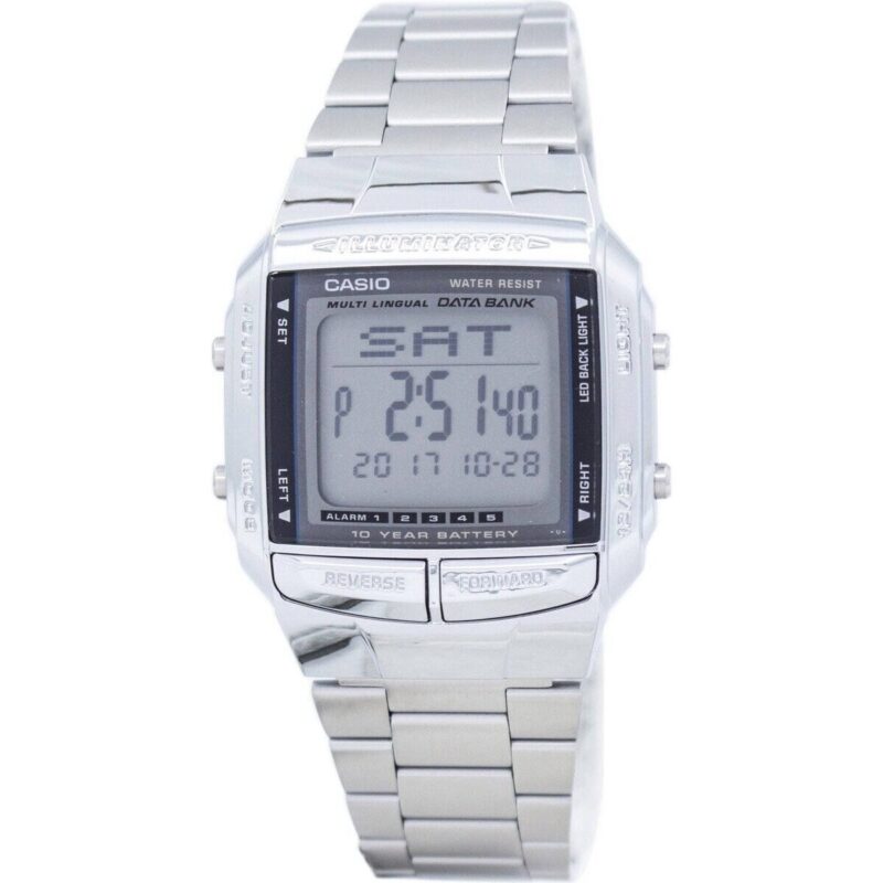 Casio Data Bank Illuminator Dual Time Alarm Digital Db-360-1a Db360-1a Men's Watch