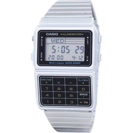 Casio Digital Stainless Steel Data Bank Multi-Lingual DBC-611-1DF DBC611-1DF Men's Watch