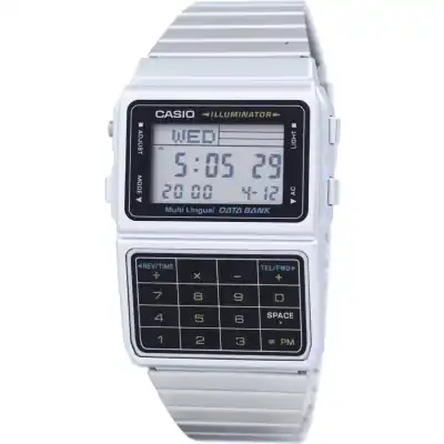 Casio Digital Stainless Steel Data Bank Multi-Lingual DBC-611-1DF DBC611-1DF Men's Watch